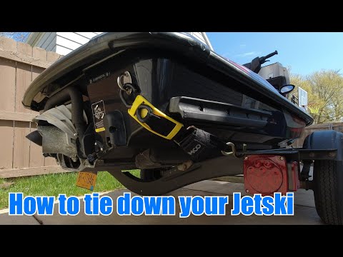How to tie down your Jetski / PWC to a trailer
