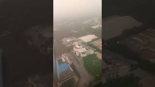 preview picture of video 'Landing at delhi airport'