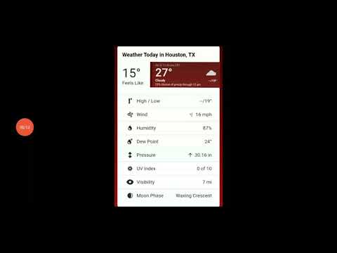 Local Weather: Houston, TX (02/15/2021) 11PM CST