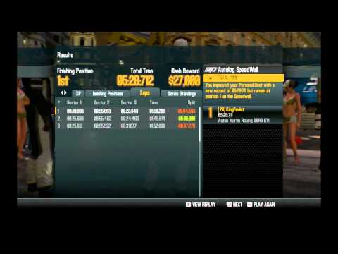 NFS Shift 2 PC -FIA GT1 -Cities of the World Starlight- London Whitehall Drive- Aston Marting R DBR9