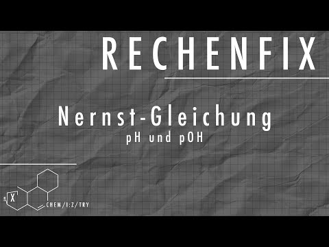 Calculation fix: Nernst equation - pH and pOH