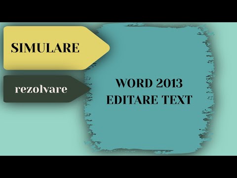 Simulation Solution - Word 2013
