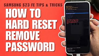 How to Hard Reset Samsung Galaxy S23 FE | Removing Password Unlock