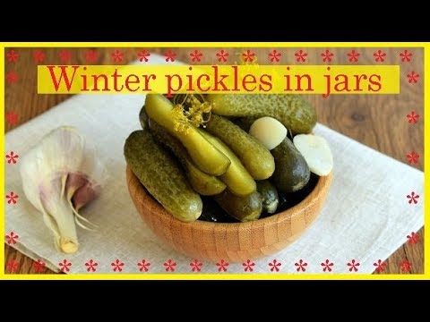 Winter pickles in jars / Bon Appetit