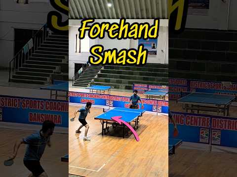 Forehand Smash in Ping Pong 🏓 Forehand Smash in Table Tennis