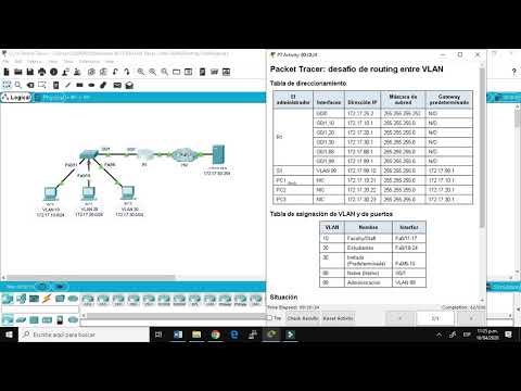 6.3.3.8 desafío de routing entre VLAN