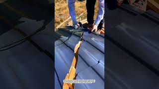 Amazing Pro Roofer Cuts Plastic Roof Tiles with Precision! 🔥🏠