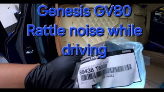 Gv80 rattling noise over bumps