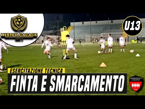 FEINT AND UNMARKING | U13 FOOTBALL TRAINING