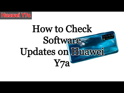 How to Check Software Updates on Huawei Y7a