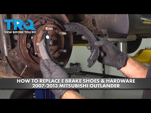How to Replace Emergency Brake Shoes and Hardware 2007-2013 Mitsubishi Outlander