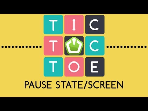 Tic Tac Toe SFML C STATE CREATION Pause State Screen