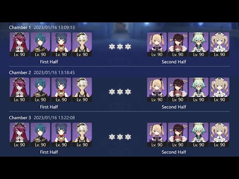 🚫 5 ⭐ Spiral Abyss 3.3 12F Full Star Phase 3