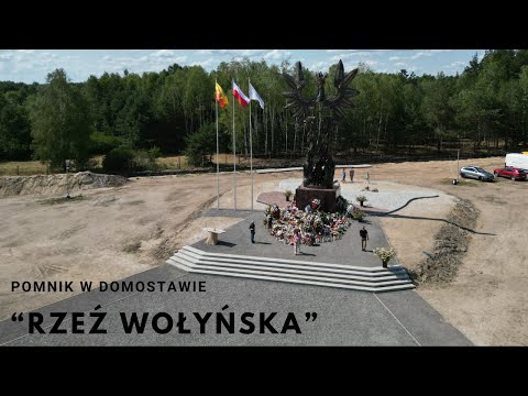 POMNIK "RZEŹ WOŁYŃSKA" W DOMOSTAWIE // DRON 4K
