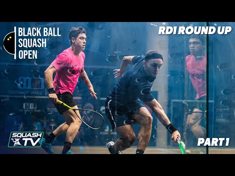 Squash:  CIB Black Ball Open 2020 - Men's Rd 1 Roundup [Pt.1]