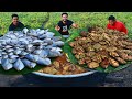 Pomfret Fish Fry Recipe Full Fish Fry By Grandpa Kitchen Fish Cutting And Cleaning