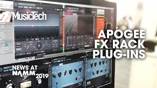 Video thumbnail for DSP and native plugins from Apogee: FX Rack #NAMM2019 by MusicTech