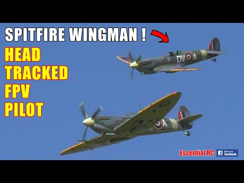 FLY FROM THE COCKPIT ! RC SPITFIRE DUO | JASON'S FIRST FORMATION FLIGHT | HEADTRACKED DJI FPV