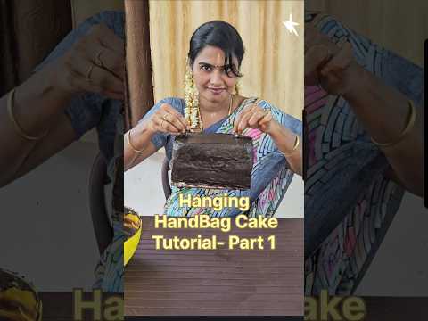 Hanging HandBag Cake #ytshorts #trendingcake #trendingantigravitycake #hanginghandbagcake #handbag