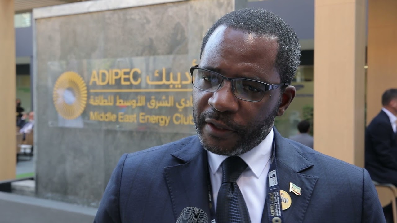 H.E. Gabriel Mbaga Obiang Lima at ADIPEC 2021