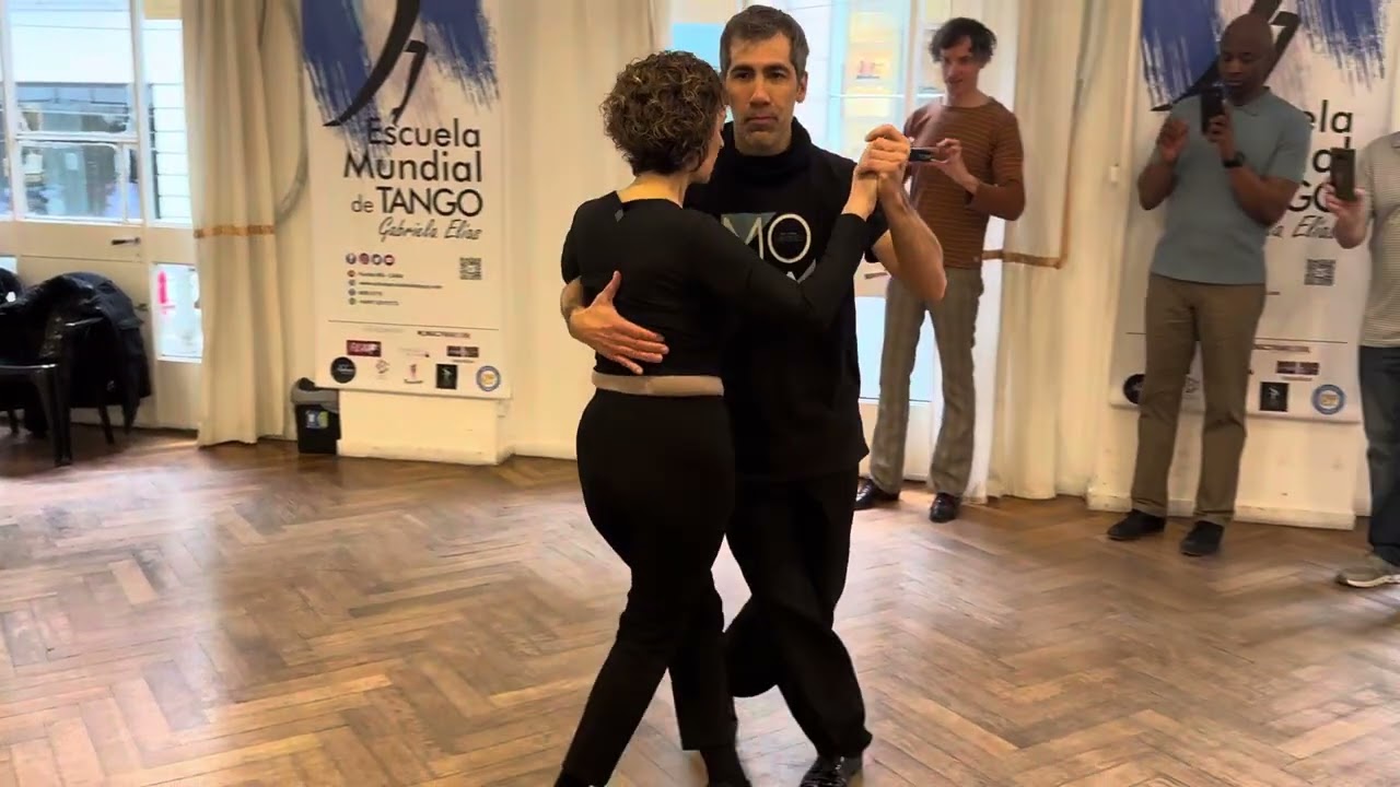 Tango/Milonga lesson. Lautaro Cancela. EMTGE. Buenos Aires. May 2025