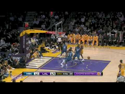 Corey Brewer POSTERIZES Derek Fisher!!