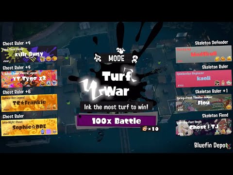 Splatoween 2025 100x Battle | Skeleton vs Ghost | Splatoon 3