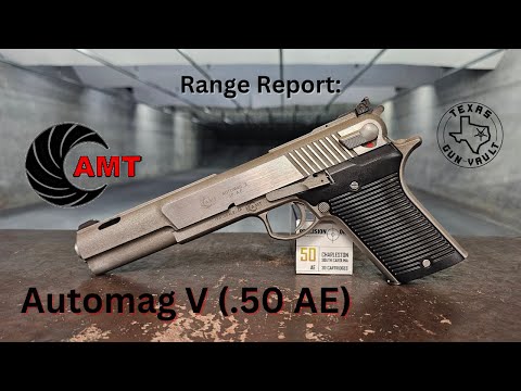 Reichweitenbericht: AMT (Arcadia Machine & Tool) Automag V Pistole (.50 Action Express)