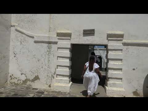Bomani at Cape Coast African Hollocaust Dungeons - Ghana May 2022 Journey of a Lifetime Tour Group