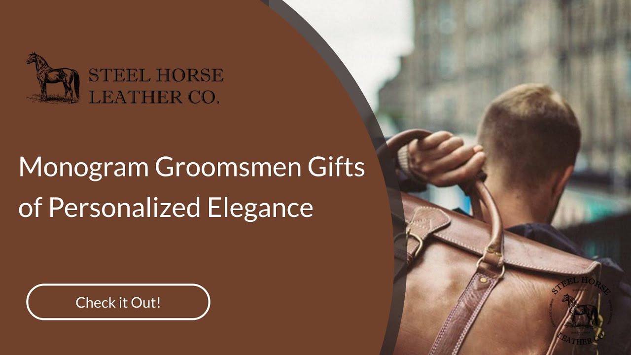 Monogram Groomsmen Gifts of Personalized Elegance