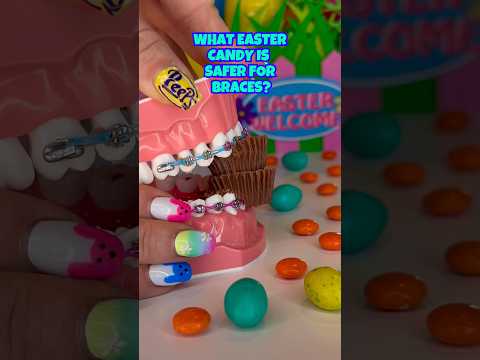 1 EASTER CANDY to AVOID with BRACES *what to eat instead (SURPRISE EDITION) #braces #easter #candy