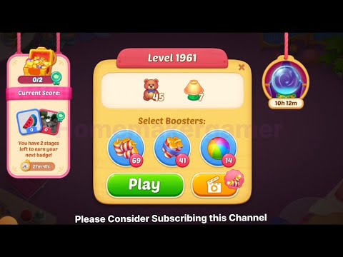 Matchington Mansion Level 1961, 1962 1963, 1964, 1965, 1966 & 1967 -  NO BOOSTER LEVELS