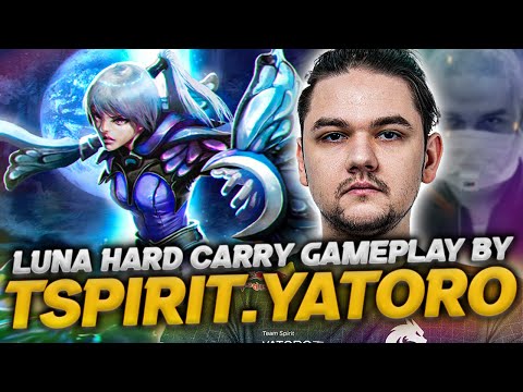 TSPIRIT.YATORO LUNA THE HARD CARRY GAMEPLAY - DOTA 2 PATCH 7.34E