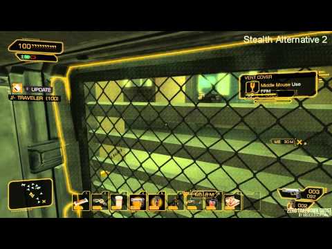 Zero Takedown Ghost A1 - Deus Ex Human Revolution - Police Station Alts Stealth Video Tutorial