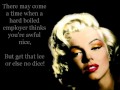 Marilyn Monroe - Diamonds Are A Girl's Best Friend Lyrics