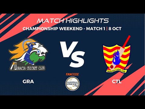 Championship Weekend, M1 - GRA vs CTL | Highlights | FanCode ECT10 Spain, 2022 Day 7 | ECT22.085