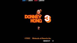 Donkey Kong 3 (Arcade, 1983) – 45 Phases High Score Survival Session (Single Player) 🦍🌼🐝