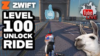Zwift LEVEL 100 Unlock Ride // Livestream