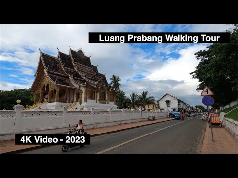 Excursão a pé em Luang Prabang (Laos) - Vídeo 4K - 2023