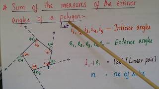 Sum of exterior angles of a Polygon- Understanding Quadrilaterals-Class 8