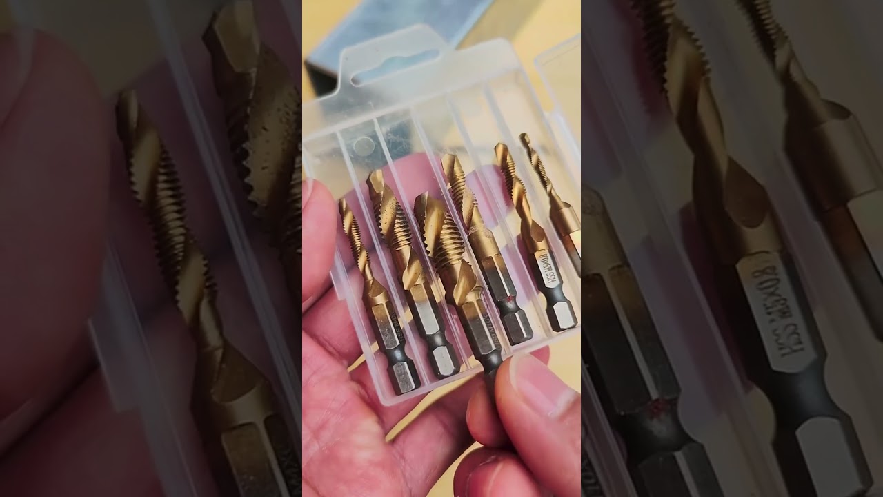 Hex Shank Titanium Plated HSS Metric Tap Drill Bits - Ultimate Screw Machine Tool!