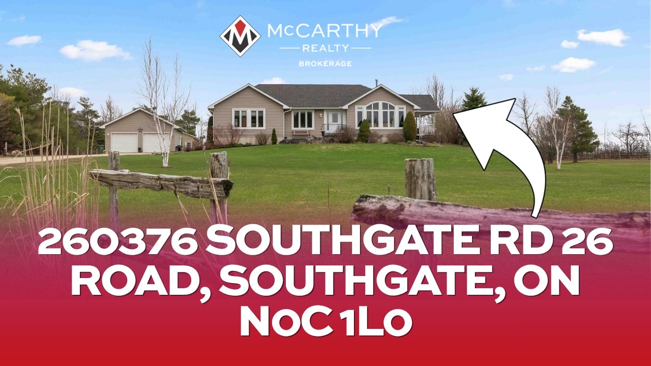 “$1.1M Country Bungalow on 4 Acres with Pond | Southgate, ON Home Tour”