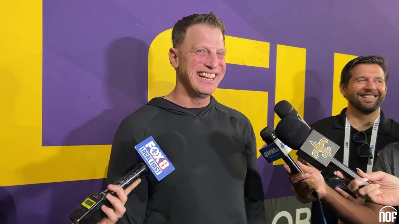 Saints OC Doug Nussmeier on free agent additions and watching son Garrett at LSU Pro Day