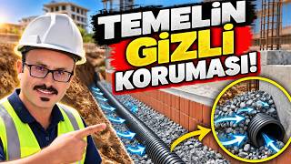 Temel Drenajı Nasıl Yapılır? Drenaj Borusu, Drenaj Mıcırı | Sıfırdan Bina Yapımı