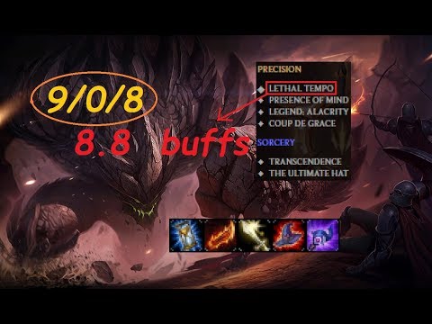 AVALANCHE Malphite build with 8.8 Lethal Tempo buffs!