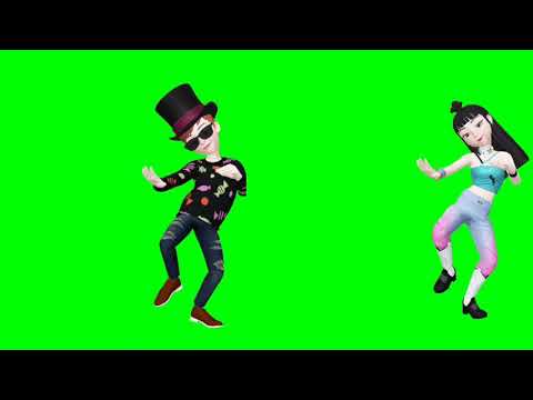 No copyright green screen cartoon dance video | cartoon dance green screen dance video
