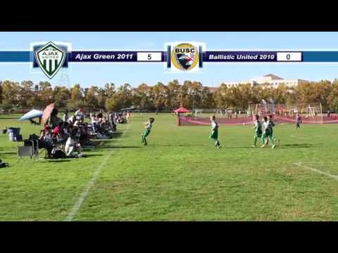 Ajax Green 2011 vs. Ballistic United Select Black 2010 - STATE CUP GAME #4  -11/3/18