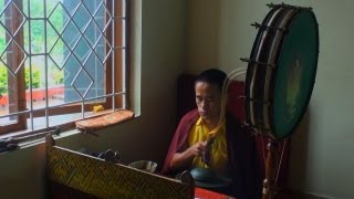 Buddhist Monk Praying  