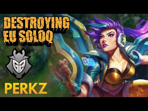 Destroying EU SoloQ: G2 Perkz - Kai'Sa Bot Lane - KDA 21/3/7