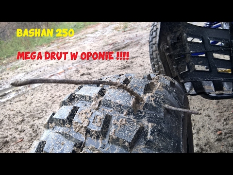 🔥Quad Bashan 250# Pech Gruby drut w oponie ! (GoPro HERO)